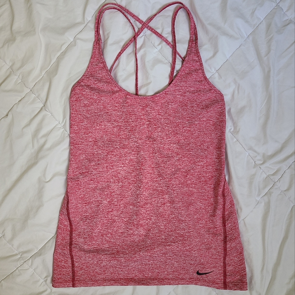 Nike criss cross work out top